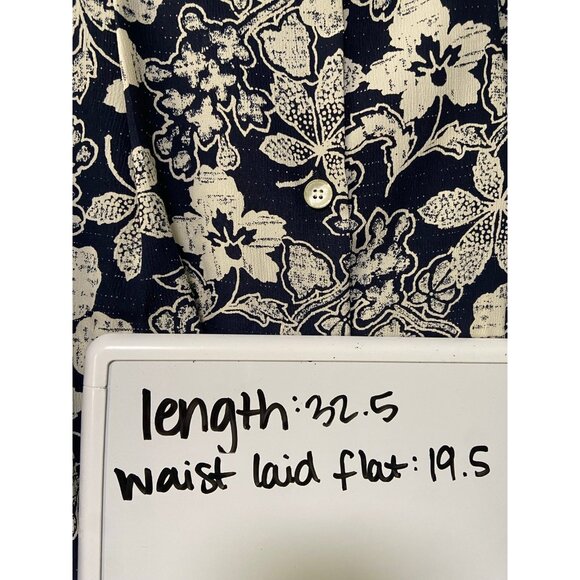 Vintage Country Classics Koret Women's Plus Size Navy &‎ Cream Floral Skirt 20W - Picture 10 of 10